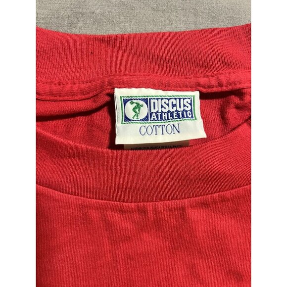 Vintage Washington State Cougars Football Discus Athletics Shirt Mens XL Red. - Picture 4 of 11